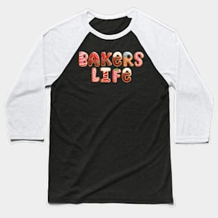 Bakers Life Cookie Art Baseball T-Shirt